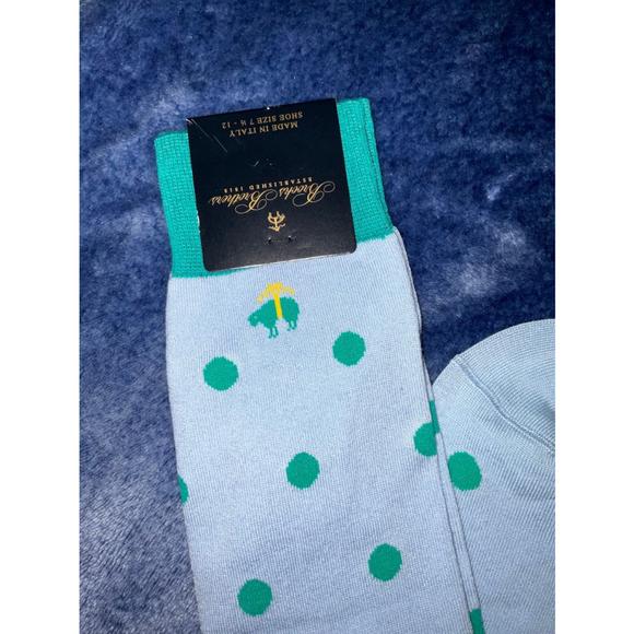 Brooks Brothers Men’s Polka Dot Dress Socks - Picture 3 of 6